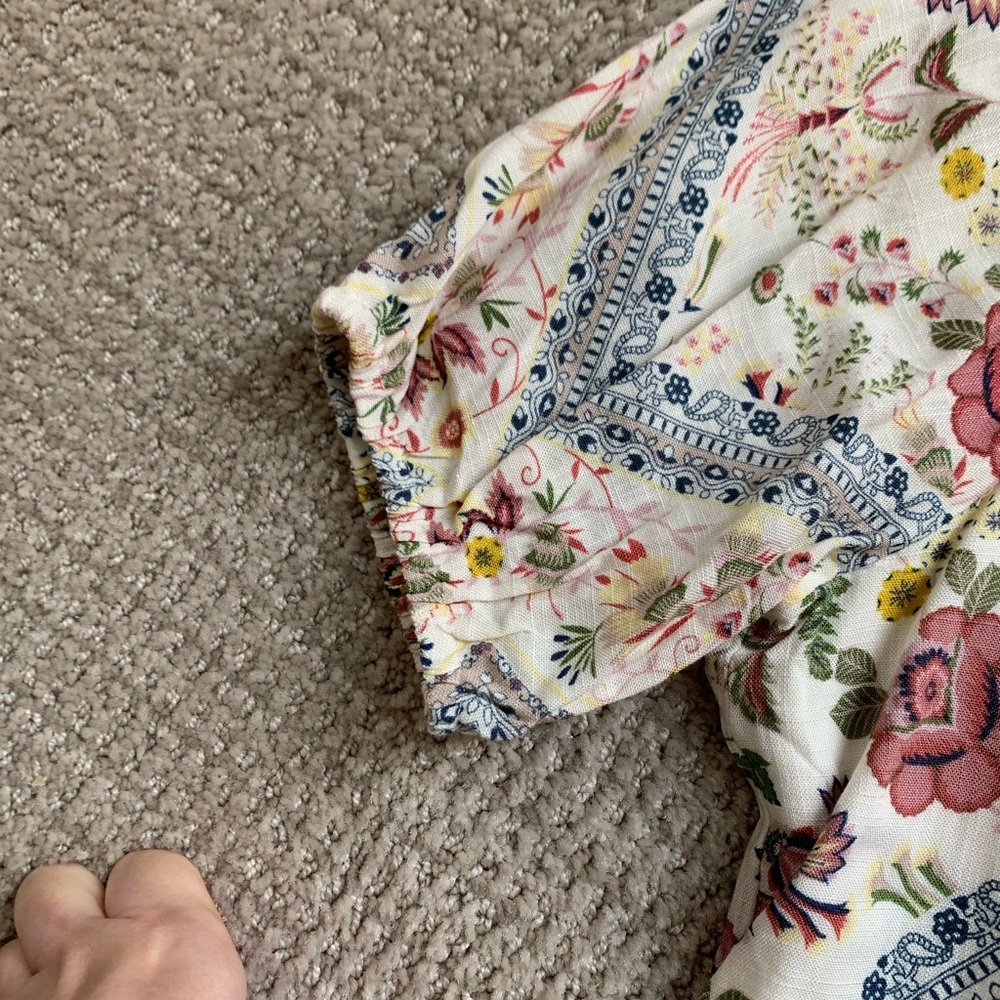 Adorable Patchwork And Lace Romper - image 7